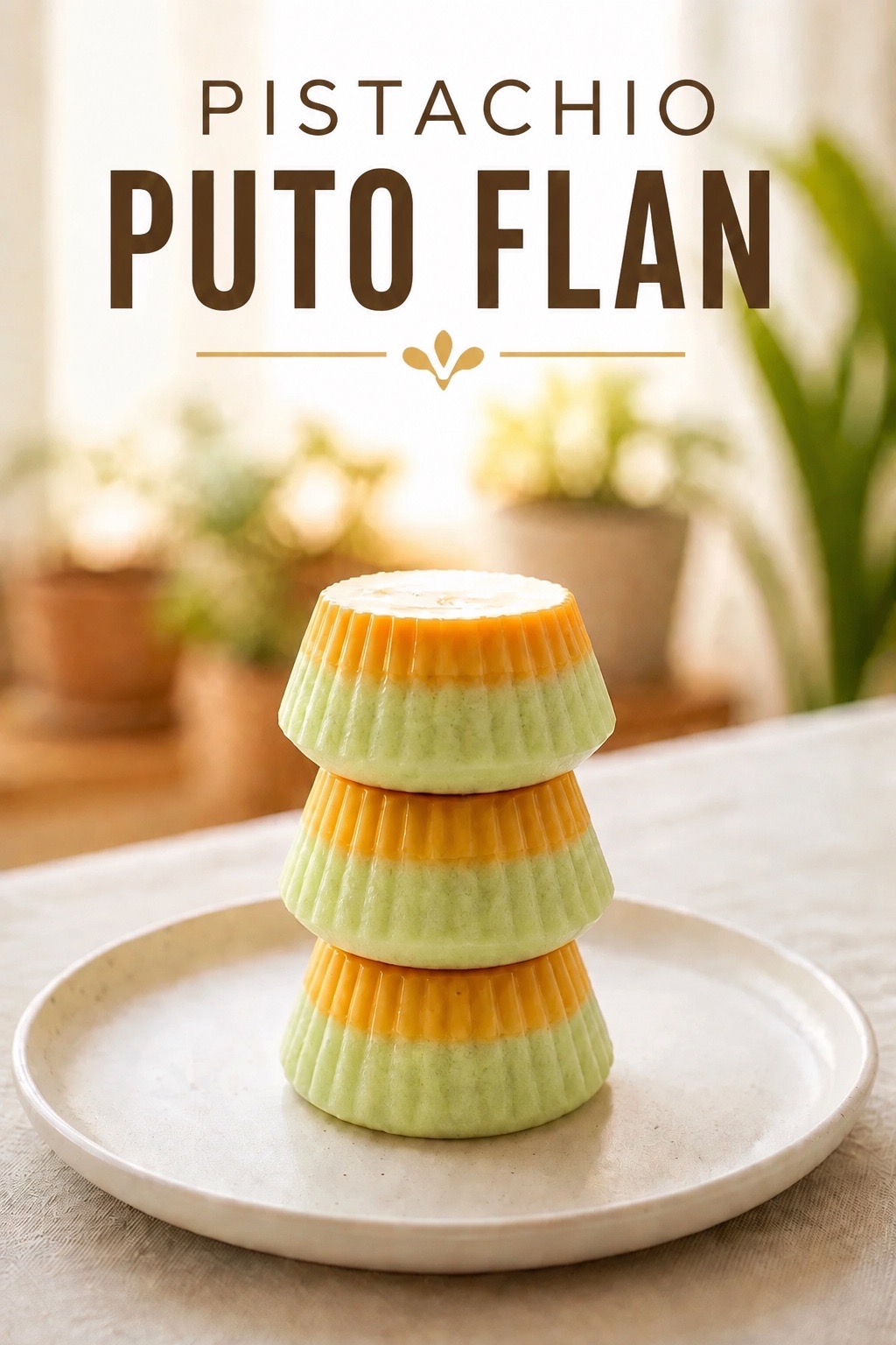 PISTACHIO PUTO FLAN 